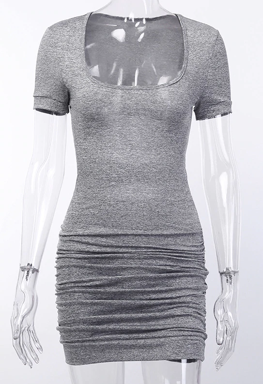 Secret Admirer Dress - Grey - flyqueens