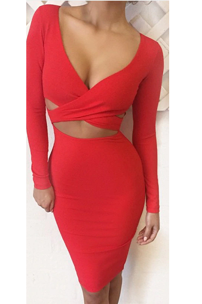 On The DL Dress - Red