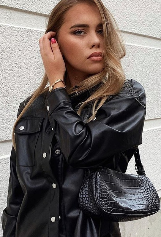 Bad Lil Babe Faux Leather Jacket