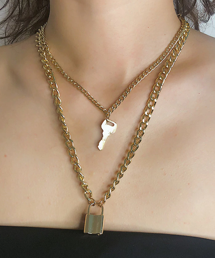 Locked Down Love Necklace - flyqueens