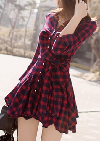 Forever Fly Plaid Dress - flyqueens