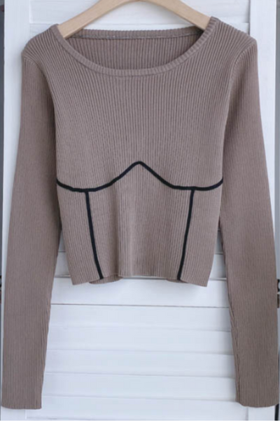 Fine Line Sweater - Latte