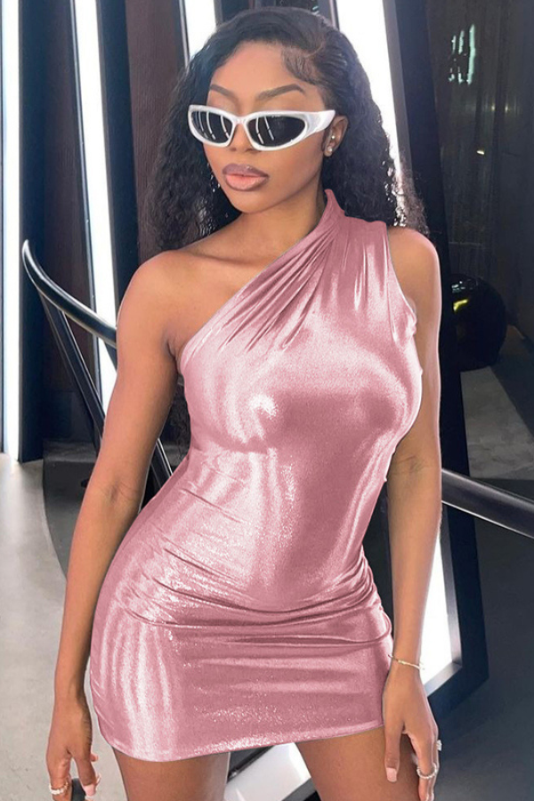 Shimmer & Shine Dress - Pink