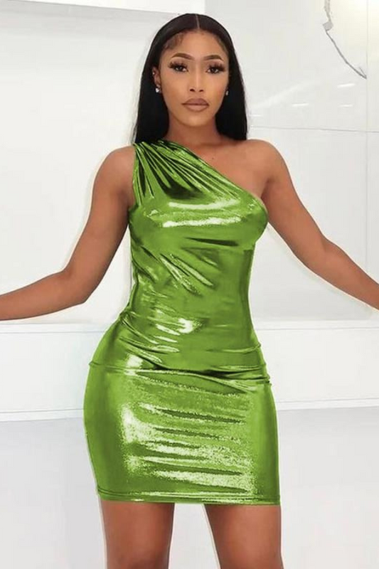 Shimmer & Shine Dress - Green