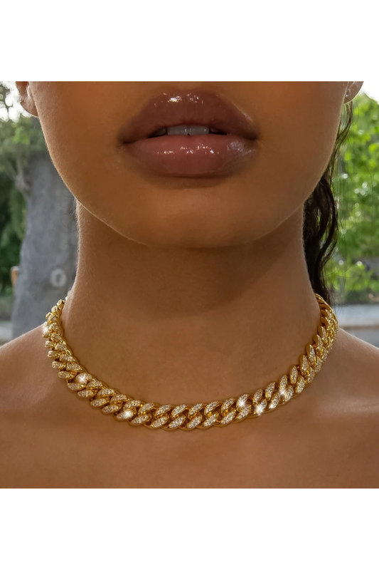 City Lights Jeweled Necklace - Gold