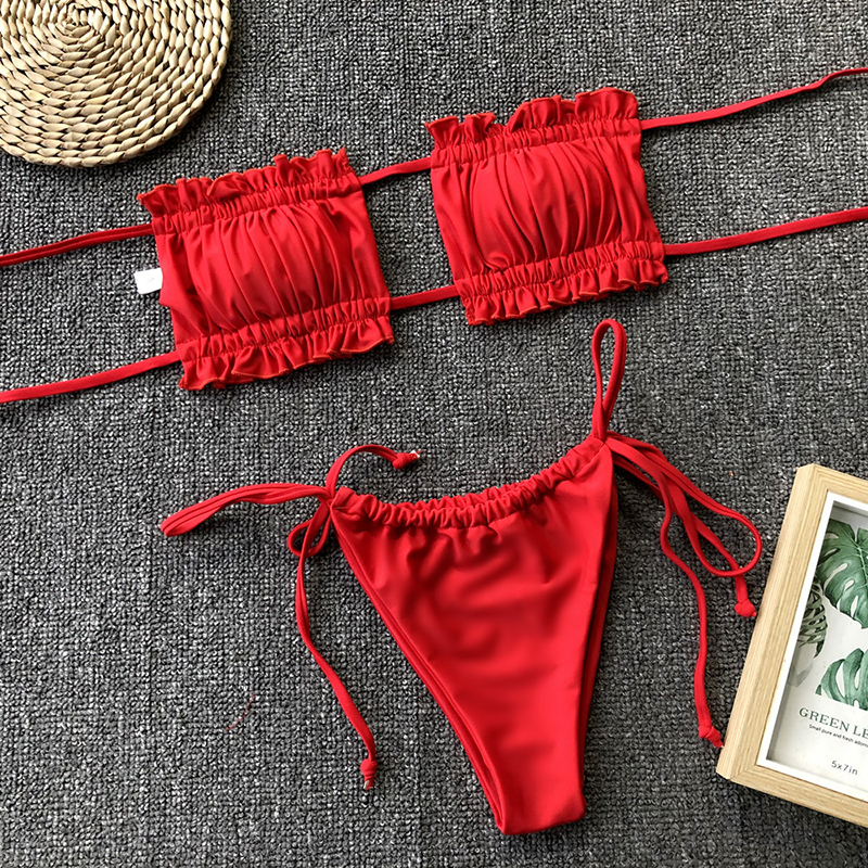 Beach Babe Bikini Set - Red