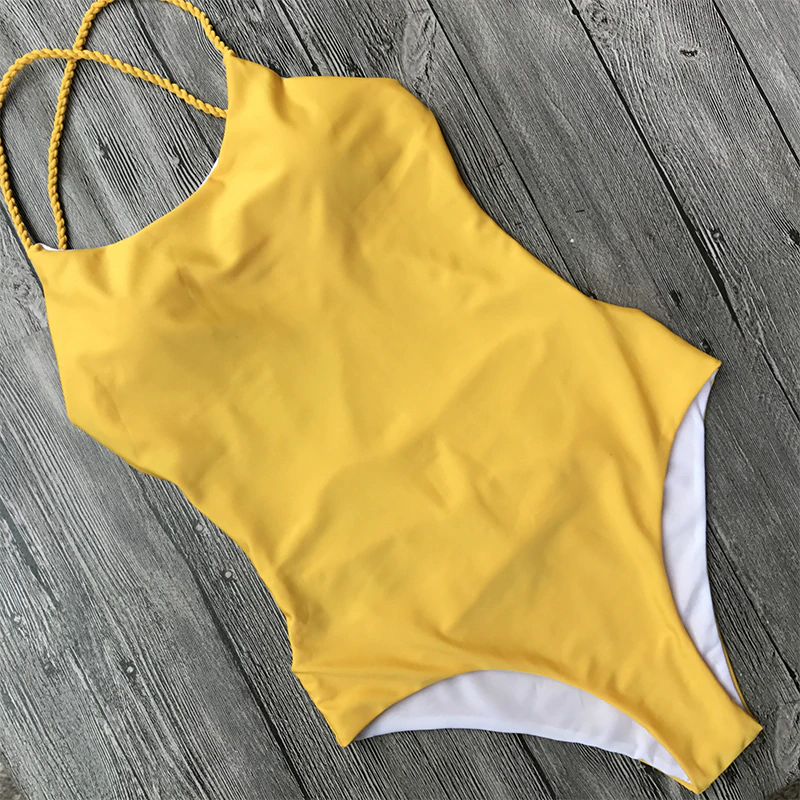 Forever a Baddie Swimsuit - Yellow - flyqueens