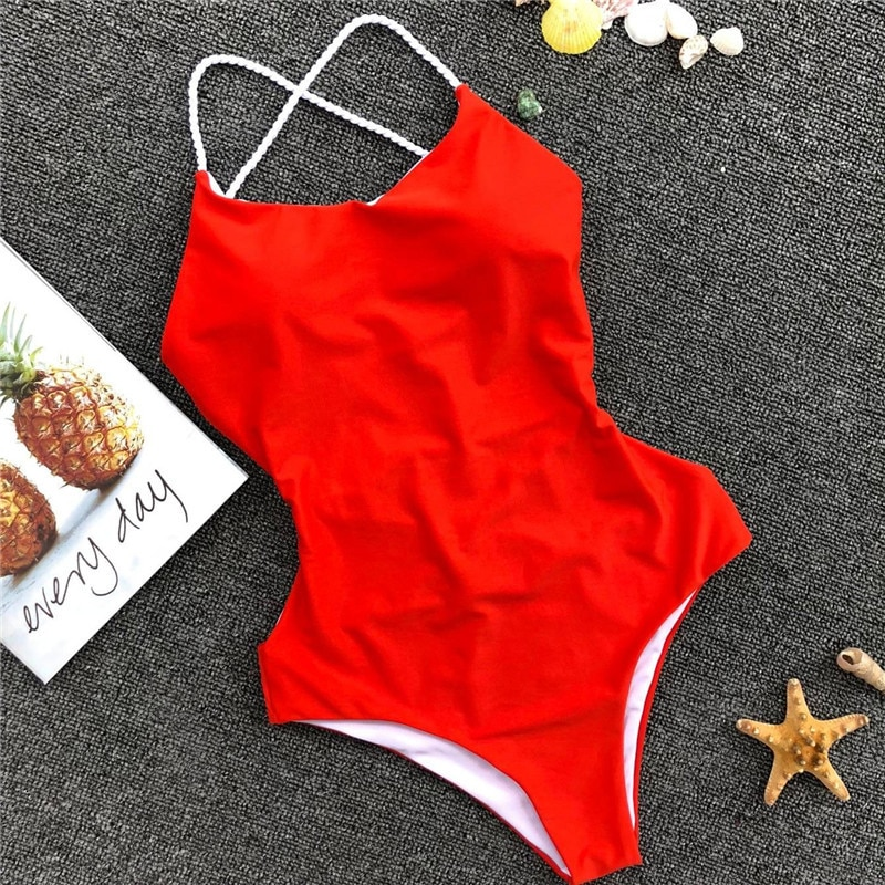 Forever a Baddie Swimsuit - Red - flyqueens