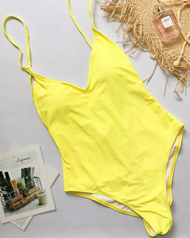 Coastal Queen Swimsuit - Yellow - flyqueens