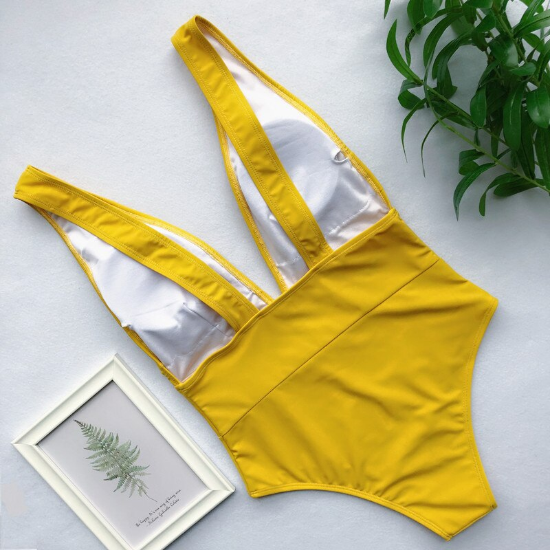 Head Babe in Charge Swimsuit - Yellow - flyqueens