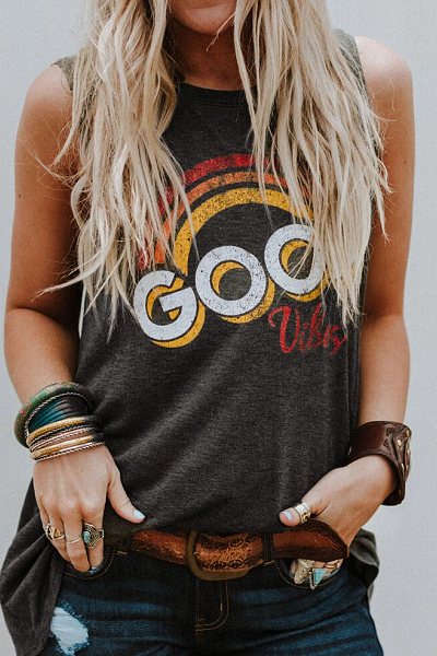 Good Vibes Babe Tank Top - flyqueens