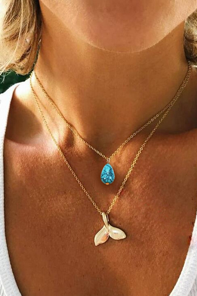 One With Nature Whale Necklace - flyqueens