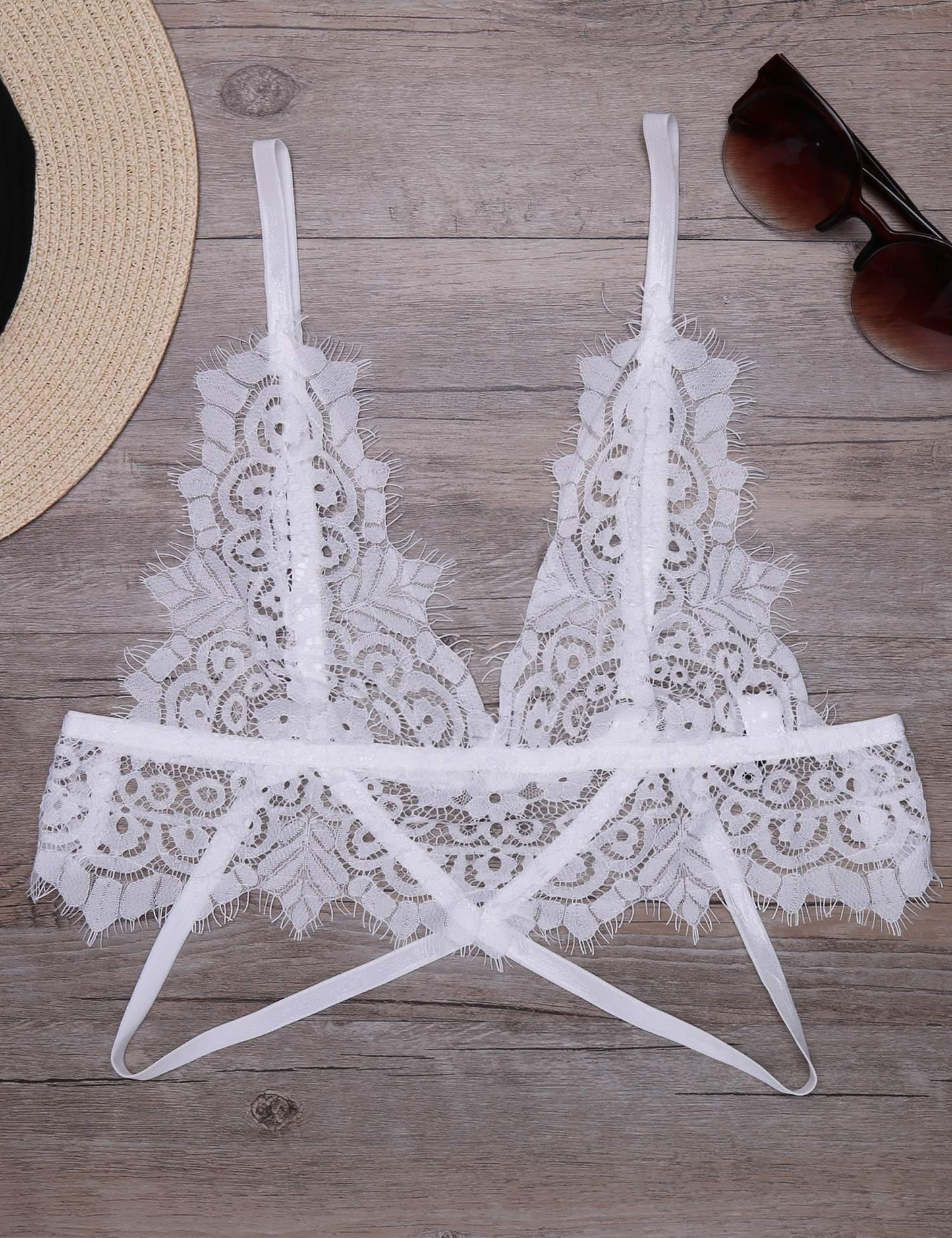 Stay Gorgeous Bralette - White - flyqueens