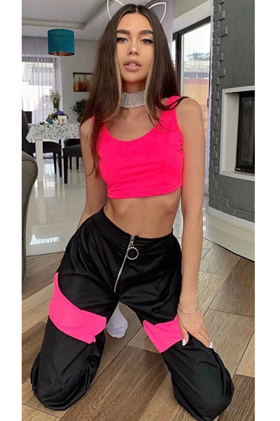 Got It Goin On Joggers - Black & Pink - flyqueens